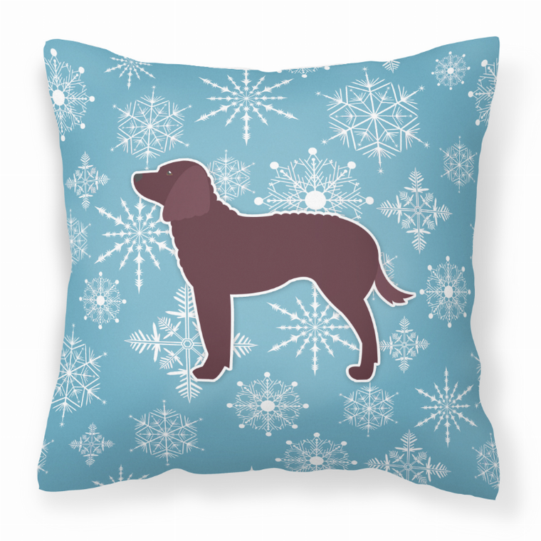 Winter Snowflake With Dog Fabric Decorative Pillow - 638508514844