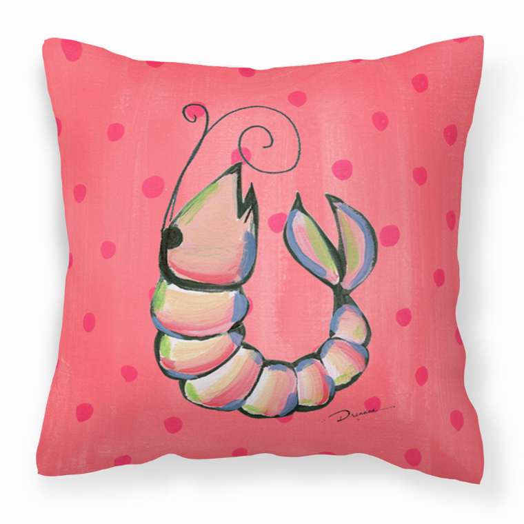 Carolines Treasures Sealife Painting Fabric Decorative Pillow, 14x14 Inches, Water Resistant, durable cozy