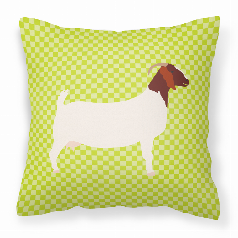 Green Check Themed Fabric Decorative Pillow - 638508933171