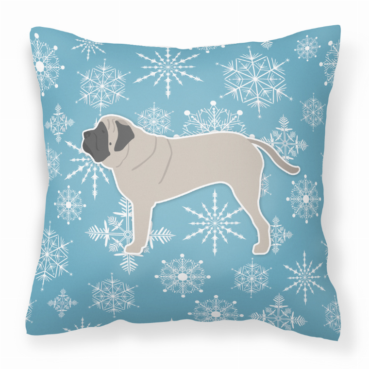 Winter Snowflake With Dog Fabric Decorative Pillow - 638508515391
