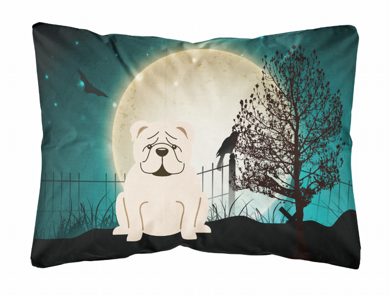 Carolines Treasures Halloween Dog Art Canvas Decorative Pillow, 12x16 Inches, Soft Polyester Cushion