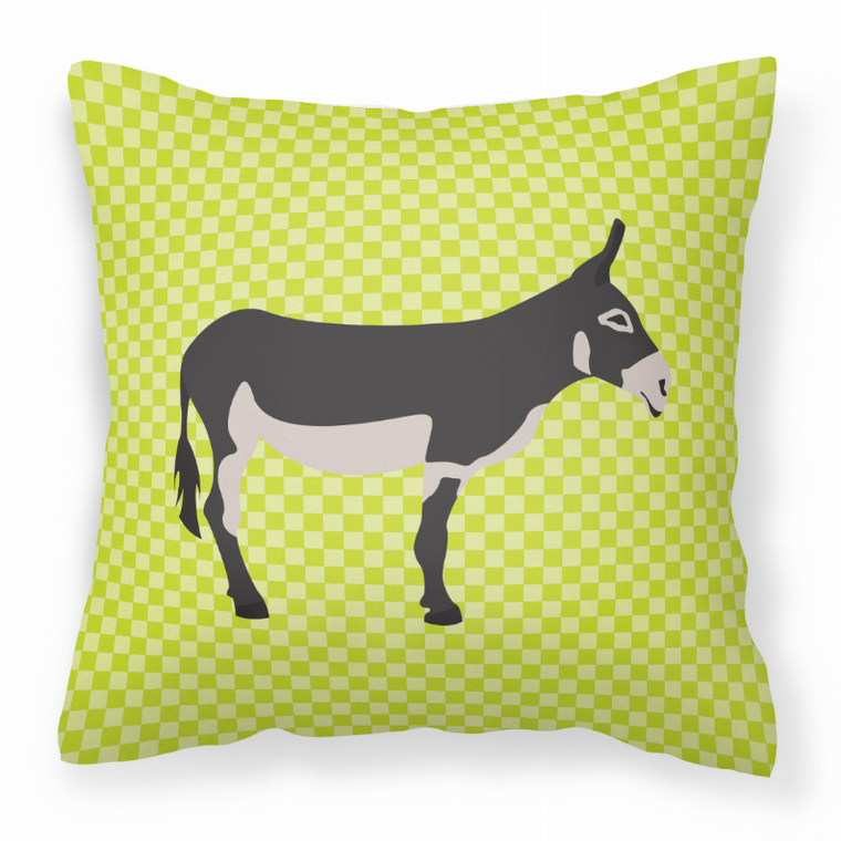 Green Check Themed Fabric Decorative Pillow - 638508932754