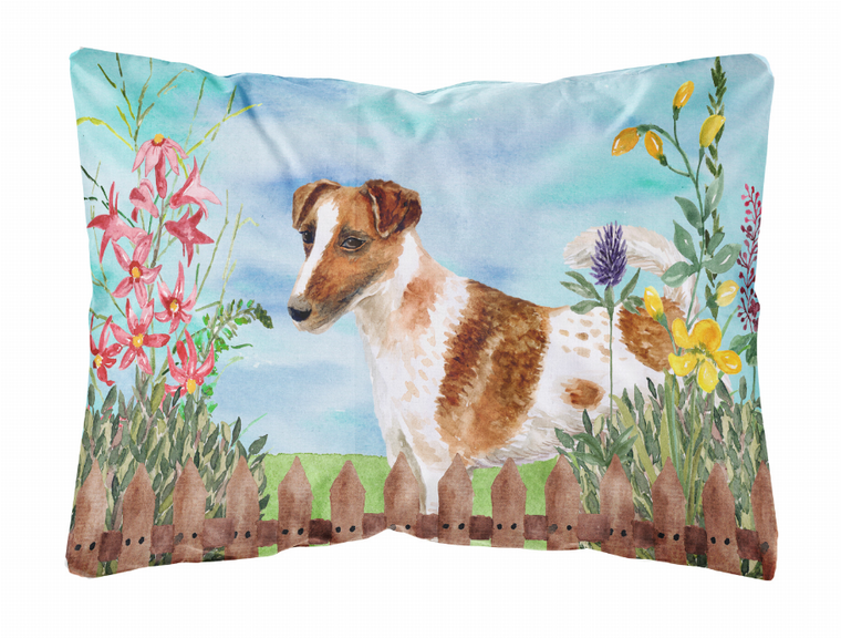 Spring Dog Art Canvas Fabric Decorative Pillow - 652259182558