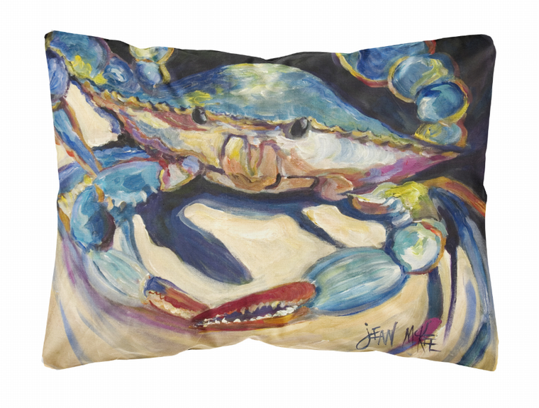 Carolines Treasures Crab Painting Fabric Decorative Pillow, 12x16 Inches, Polyester, bright, comfy