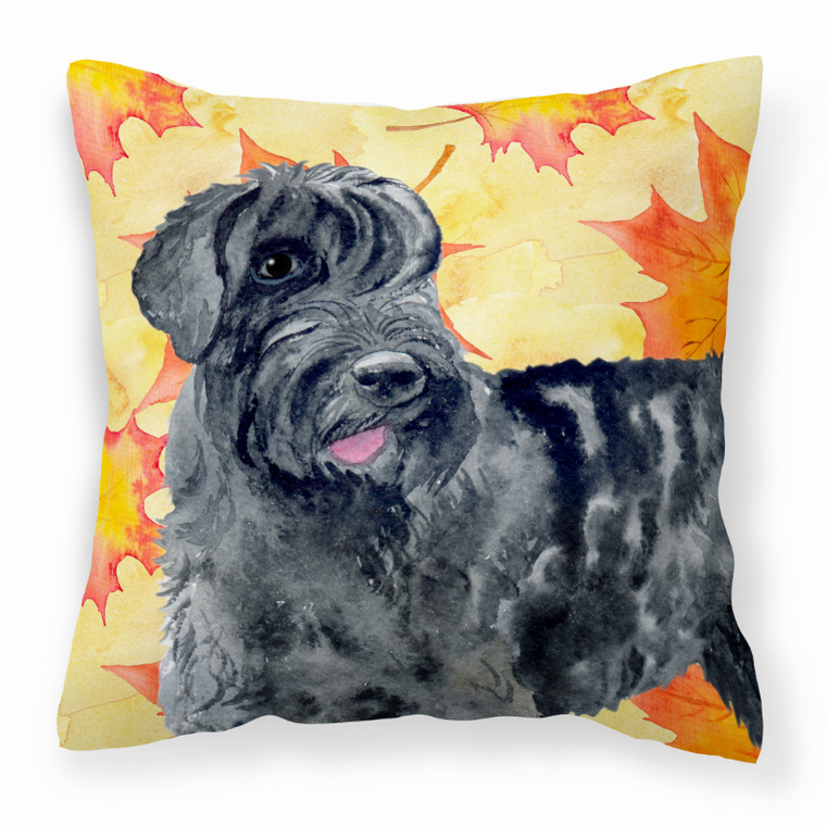 Fall Design with Dog Fabric Decorative Pillow - 652259220496
