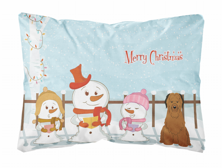 Caroline?s Treasures Merry Christmas Carolers Dog Art Canvas Decorative Pillow ? Holiday Style