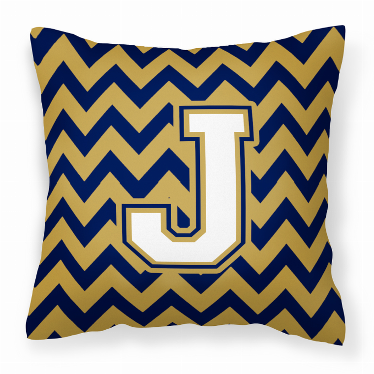 Letter Chevron Fabric Decorative Pillow - 638508320056