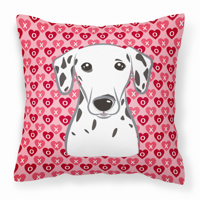 Dog With XOXO Hearts Fabric Decorative Pillow - 638508676627