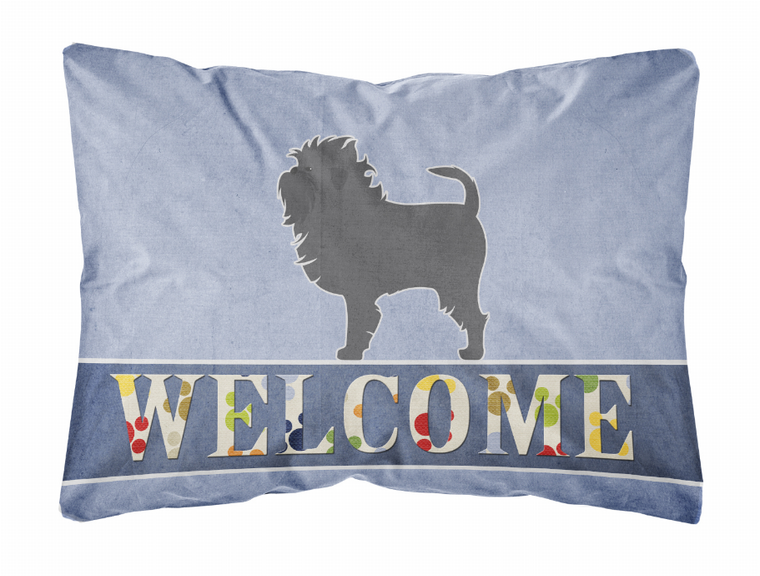 Welcome Dog Art Canvas Fabric Decorative Pillow - 638508702449