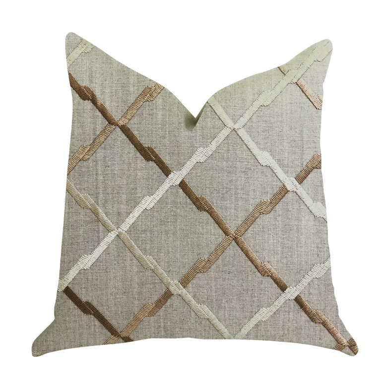 Plutus Brands Woven Beliza Designer Luxury Throw Pillow