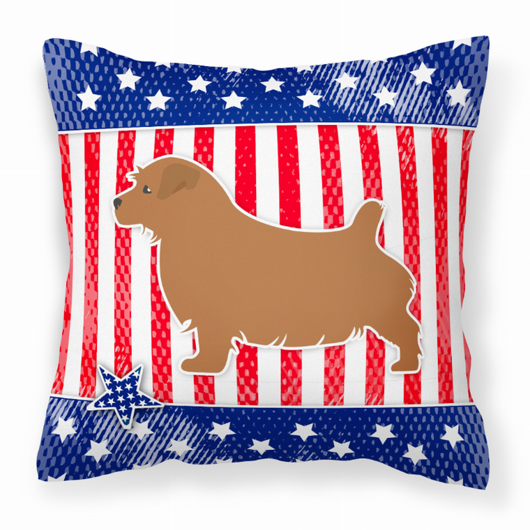 USA Design with Dog Fabric Decorative Pillow - 638508508928