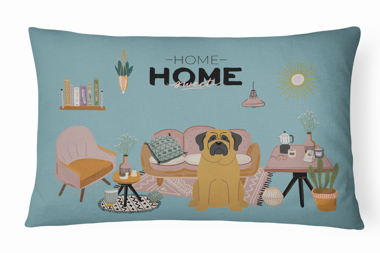Caroline's Treasures Sweet Home Dog Art Canvas Fabric Decorative Pillow, Canvas, 12x16 Inches, Indoor Friendly