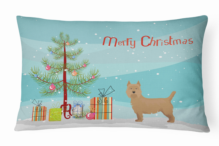 Christmas Tree Dog Art Canvas Fabric Decorative Pillow Style 2 - 194030034897