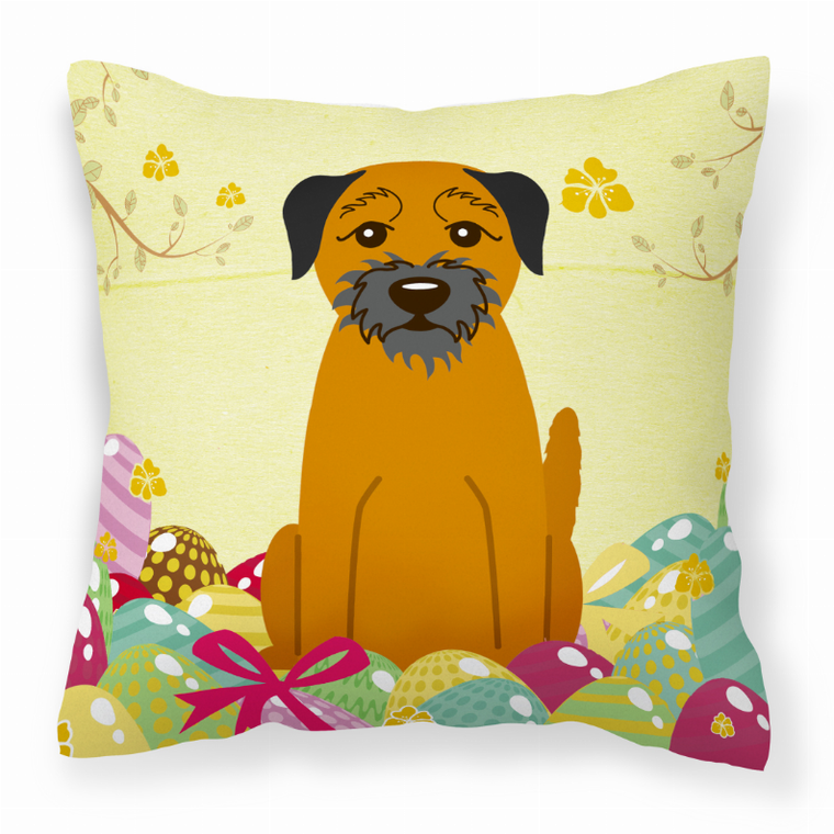 Easter Eggs Design Dog Art Fabric Decorative Pillow - 638508767707