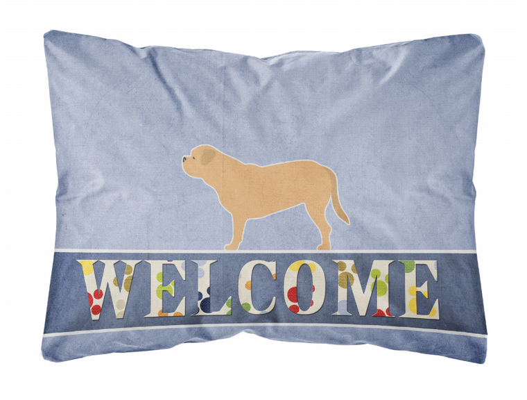 Welcome Dog Art Canvas Fabric Decorative Pillow - 638508702661