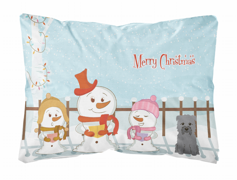 Carolines Treasures, Inc Merry Christmas Carolers Dog Art Canvas Fabric Decorative Pillow, Canvas, 12x16 Inches                         