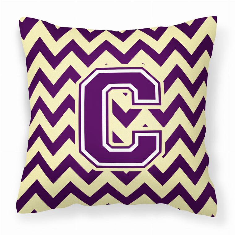 Letter Chevron Fabric Decorative Pillow - 638508320247