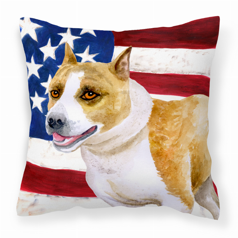 Patriotic With Dog Fabric Decorative Pillow - 652259221202