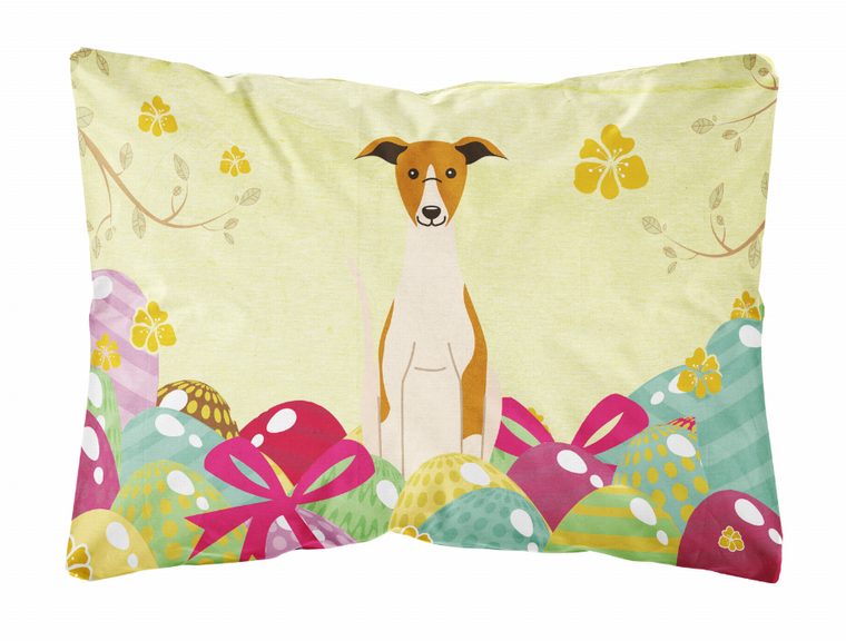 Easter Eggs Dog Art Canvas Fabric Decorative Pillow - 638508783813