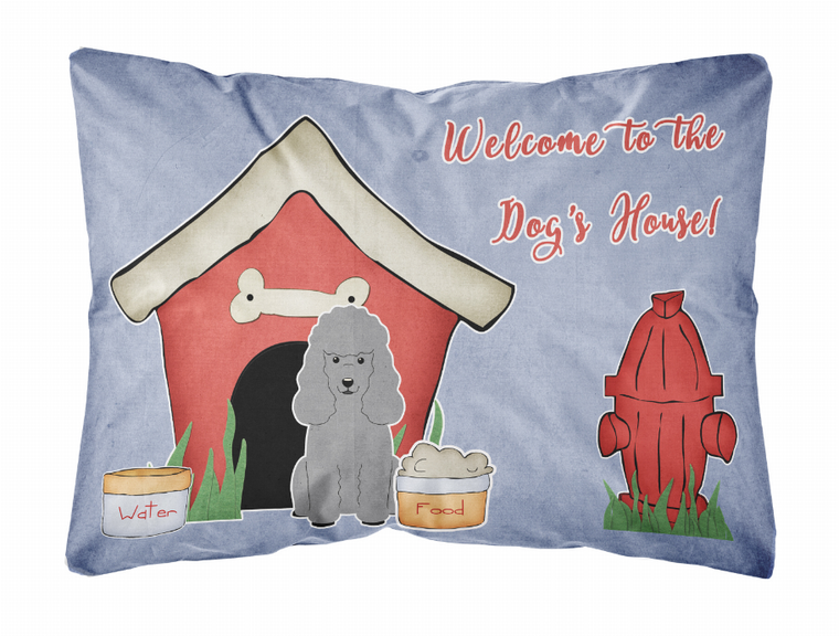 Carolines Treasures, Inc Dog House Collection Canvas Fabric Decorative Pillow, 12x16 Inches, Water Resistant