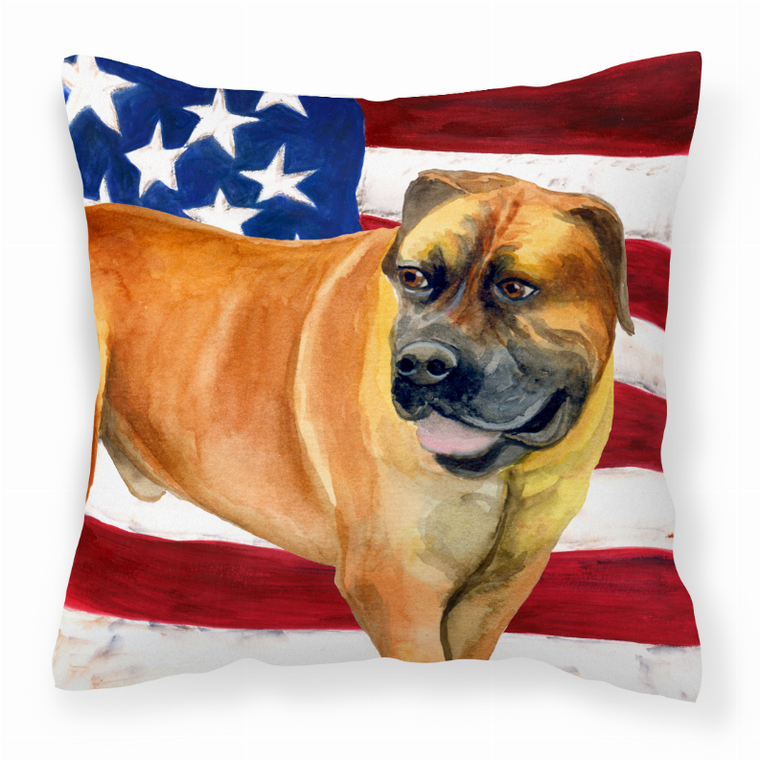 Patriotic With Dog Fabric Decorative Pillow - 652259221226