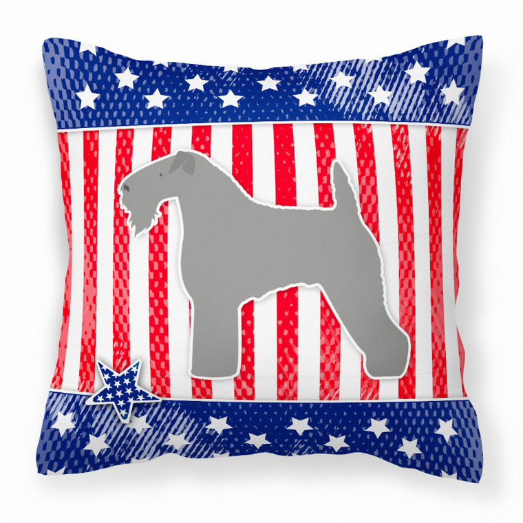 USA Design with Dog Fabric Decorative Pillow - 638508508751
