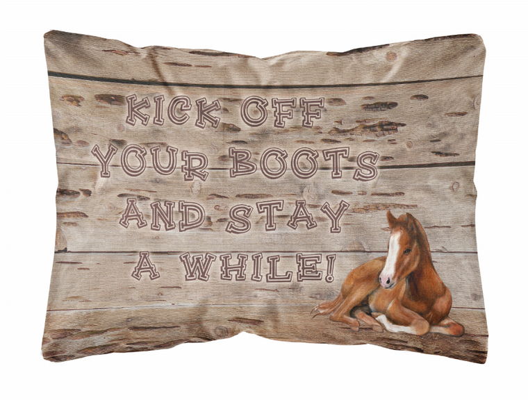 Carolines Treasures Quotes Art Canvas Fabric Decorative Pillow, Decorative Sofa Cushion