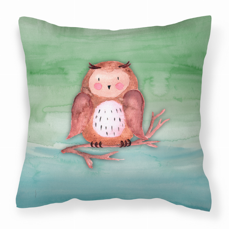 Owl Watercolor Fabric Decorative Pillow - 638508850850