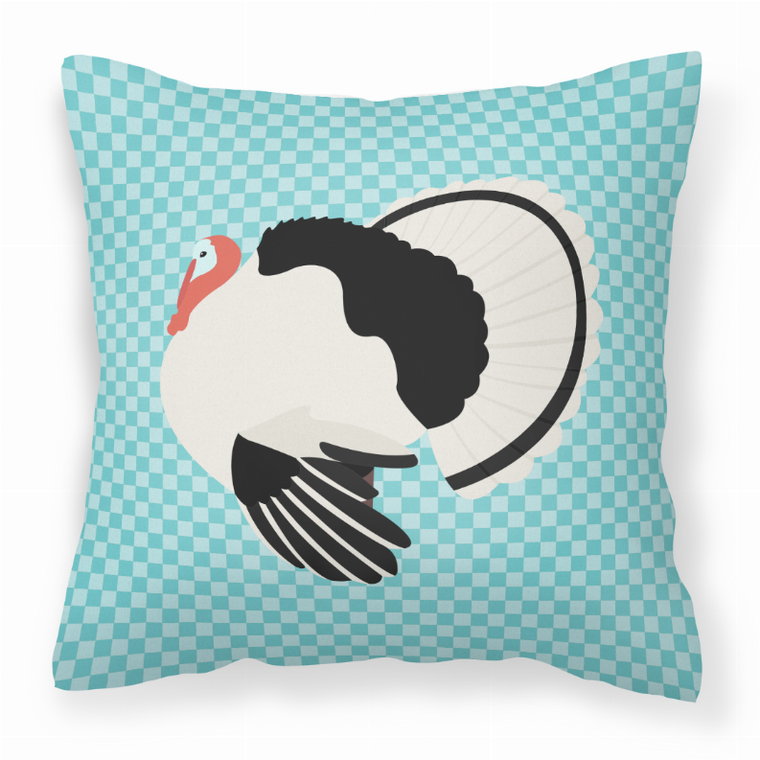 Blue Check Themed Fabric Decorative Pillow - 638508937674