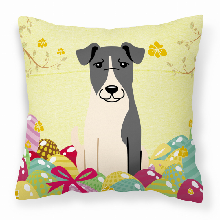 Easter Eggs With Dog Fabric Decorative Pillow - 638508769701