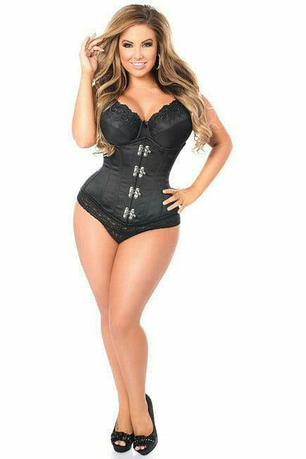 Top Drawer Steel Boned Underbust Corset with Clasp Closure - 635409167469