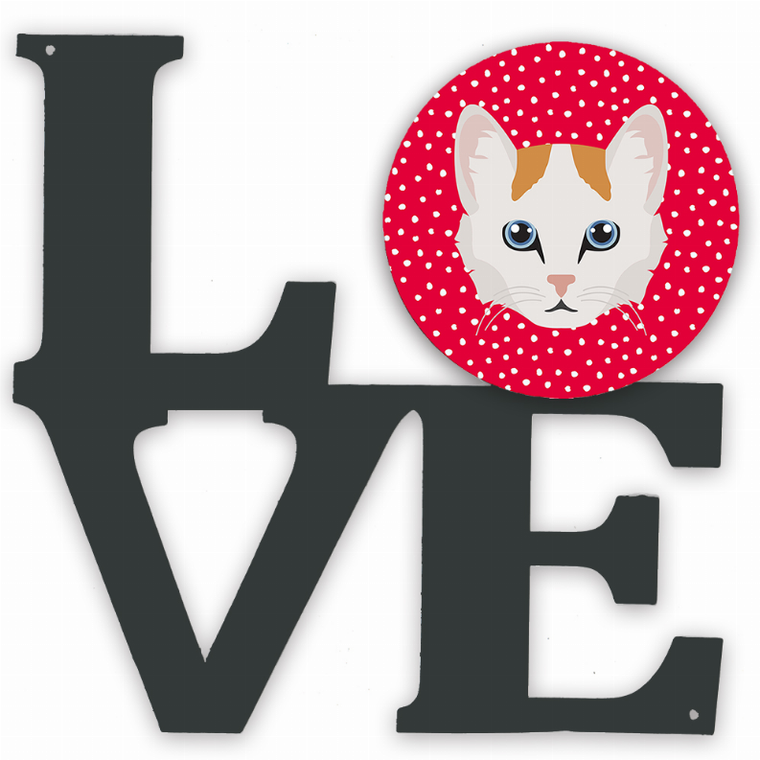 Cat Love Metal Wall Artwork LOVE - 194030209943