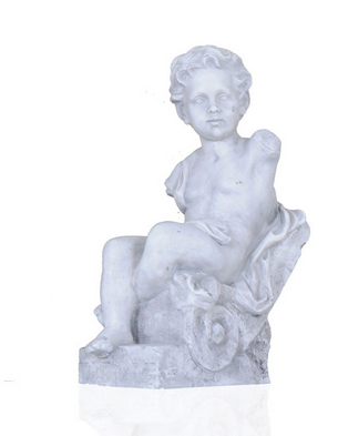 Anne Home - Boy Sitting Statue - 640901136981