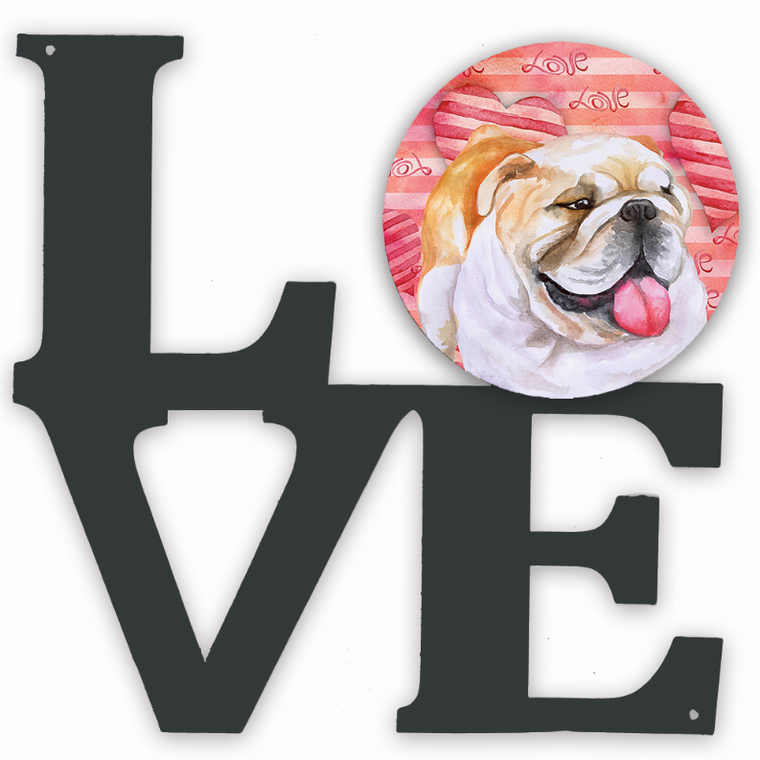 Dog Love & Hearts Metal Wall Artwork - 194030203934