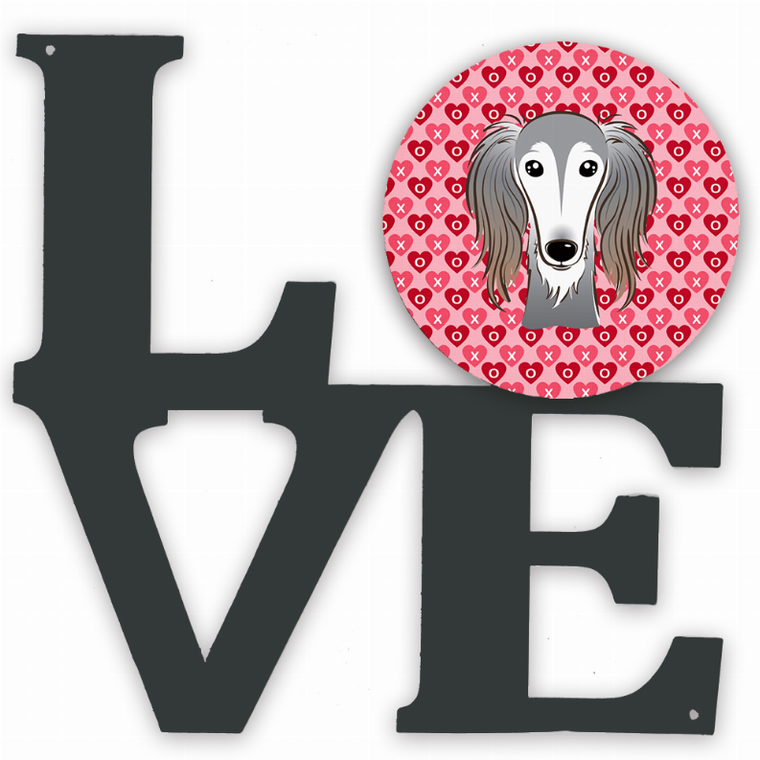 Dog Face xoxo Hearts Metal Wall Artwork LOVE - 194030198353