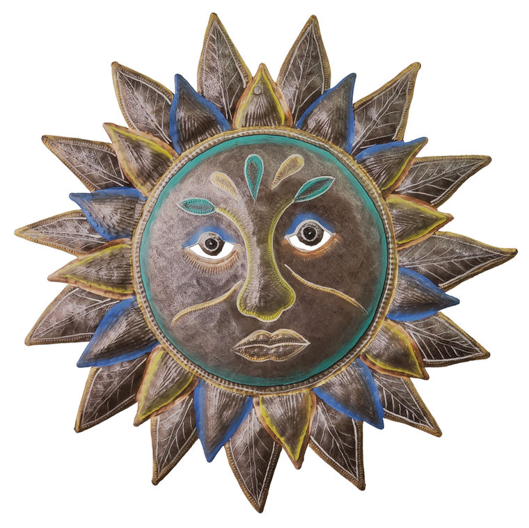 Painted Gilded Sun Flower - 695924871562