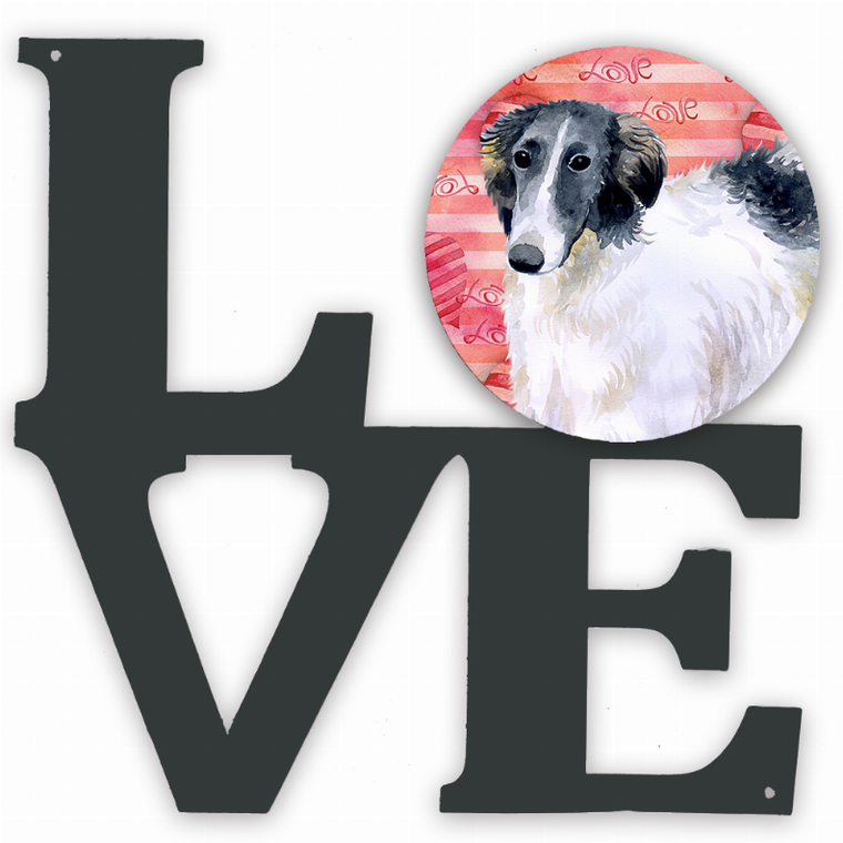 Dog Love & Hearts Metal Wall Artwork - 194030204269