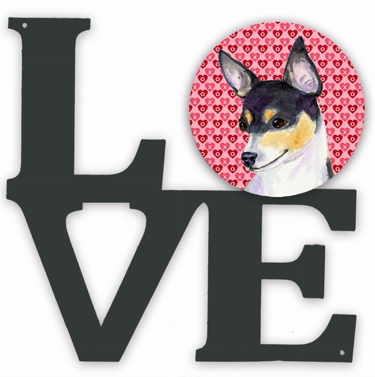 Dog Hearts Love and Valentine's Day Metal Wall Artwork LOVE - 194030207017