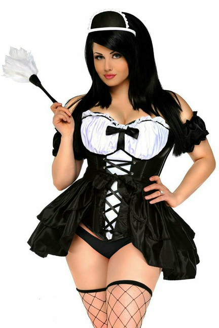 Daisy Corsets Refined Top Drawer French Maid Costume, XL