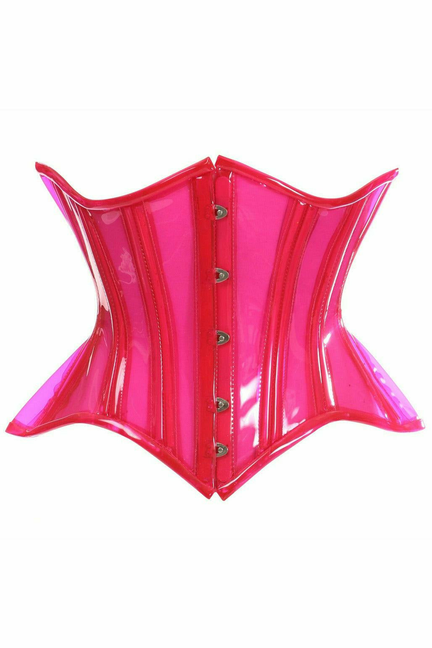 Lavish Clear Curvy Underbust Waist Cincher Corset - 782588103020