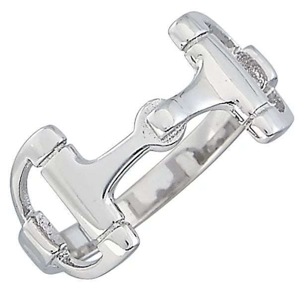 AWT Int'l Sterling Silver Snaffle Bit Ring - 840862000790