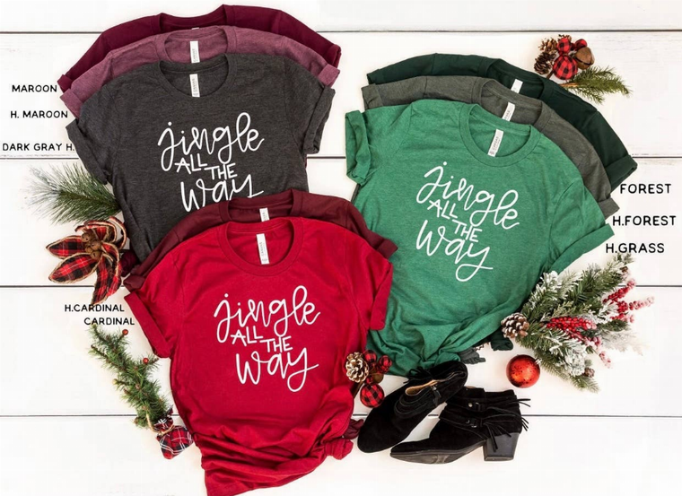 Jingle All the Way | Merry Christmas Tee - 171000039688