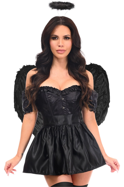 Top Drawer 4 PC Dark Angel Corset Costume - 840389604709