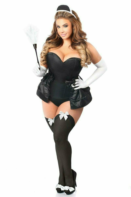 Lavish Frisky French Maid Corset Costume - 635409150904