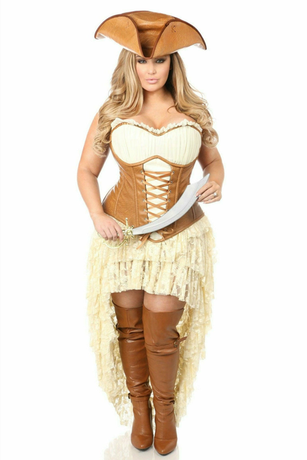 Daisy Corsets Refined Top Drawer Sexy Pirate Corset Costume, 4X