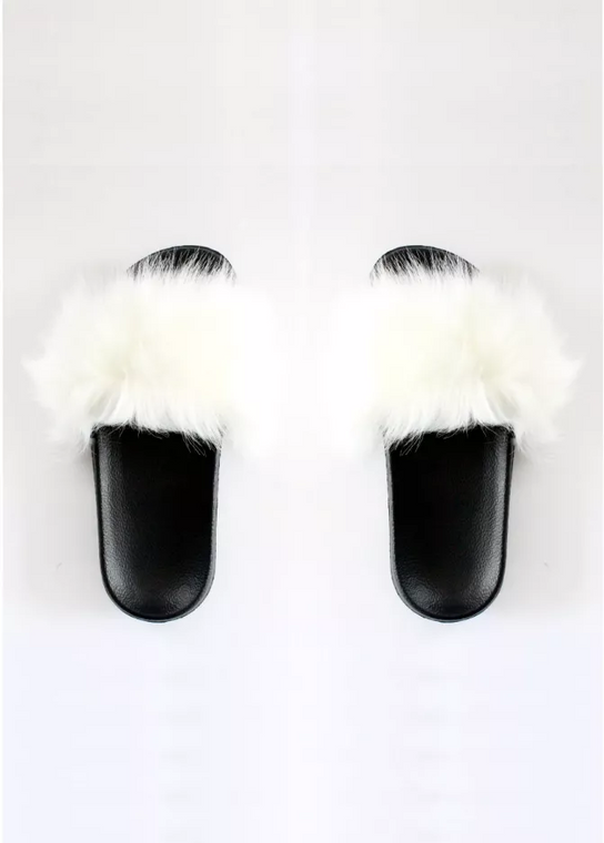 Faux Fur Slides - 746160466347
