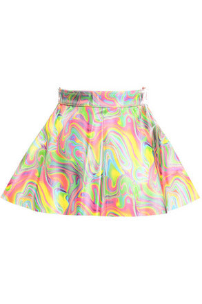 Retro Swirl Skirt - 655222134868