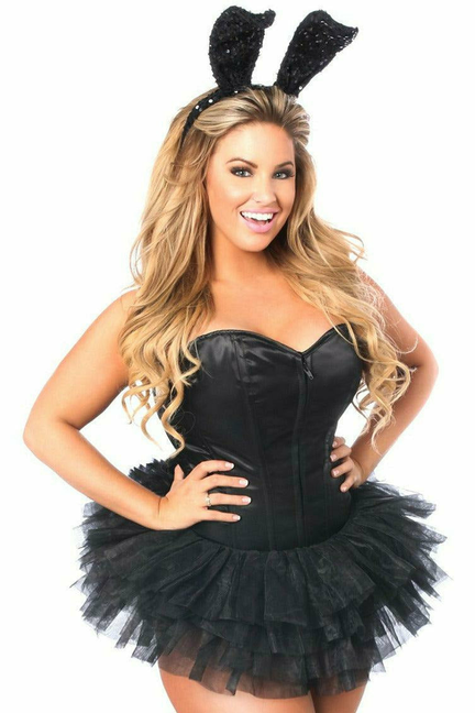 Lavish Tuxedo Bunny Corset Costume - 635409170506