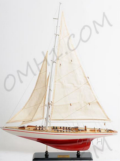 OMH USA Painted Endeavour 24 Model Sailboat