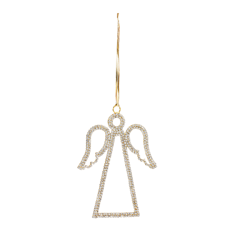 Jeweled Angel Outline Ornament - 746427870771